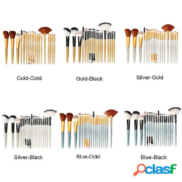 Beautiful 18pcs crystal handle makeup brushes sets maange