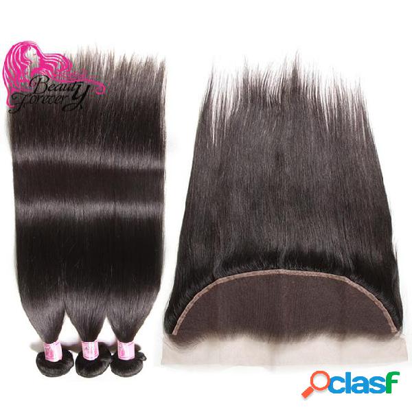 Beauty forever peruvian straight hair 3 bundles with frontal