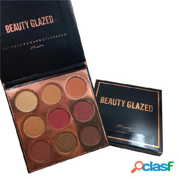 Beauty glazed 9 colors eyeshadow palette matte makeup