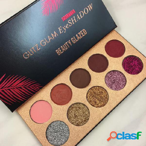 Beauty glazed glitz glam 10colors glitter eyeshadow sequins
