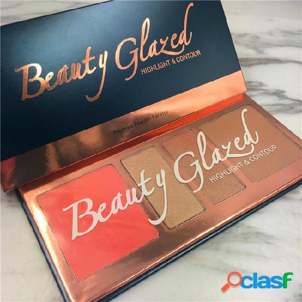 Beauty glazed highlight & bronzers pressed powder palette