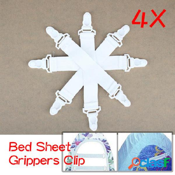 Bedroom 4pcs/lot house bed fasteners elastic grippers clip