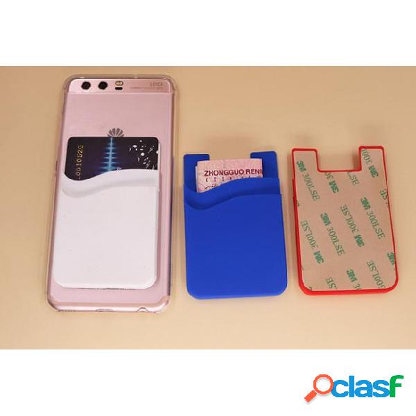 Best factory price phone card holder silicone mobile card