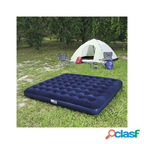 Bestway new flocking column double large inflatable mattress