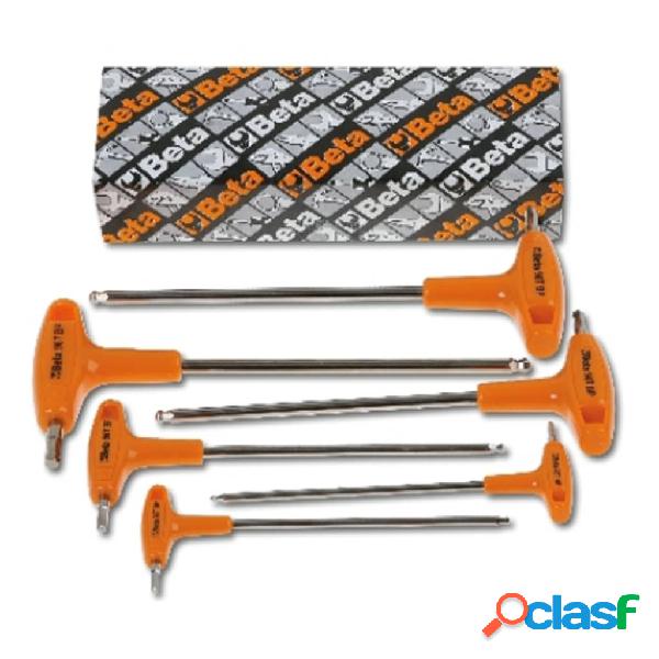 Beta Tools Juego llaves hexagonales cabeza esférica 6 pzas