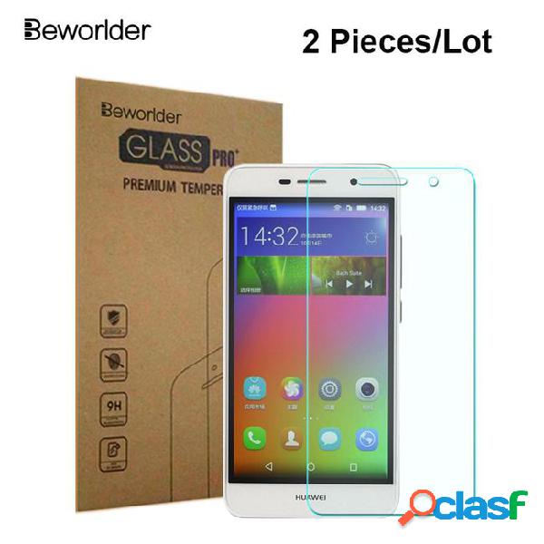 Beworlder 2 pcs/lot tempered glass for huawei honor 4c pro