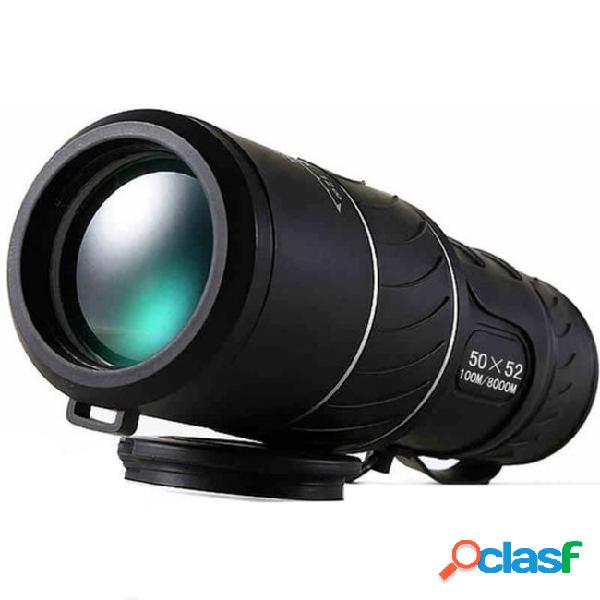 Black dual focus 50x52 zoom monocular telescope optic lens