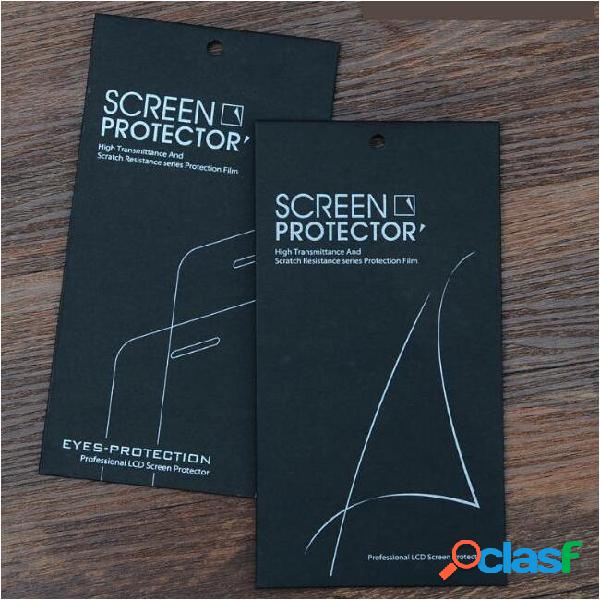 Black paper retail package box pack tempered glass screen