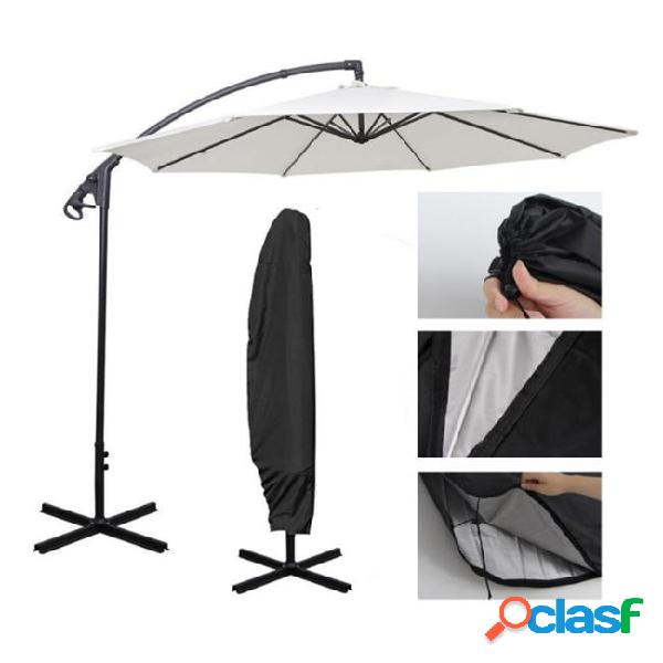 Black waterproof cover polyester outdoor banana umbrella