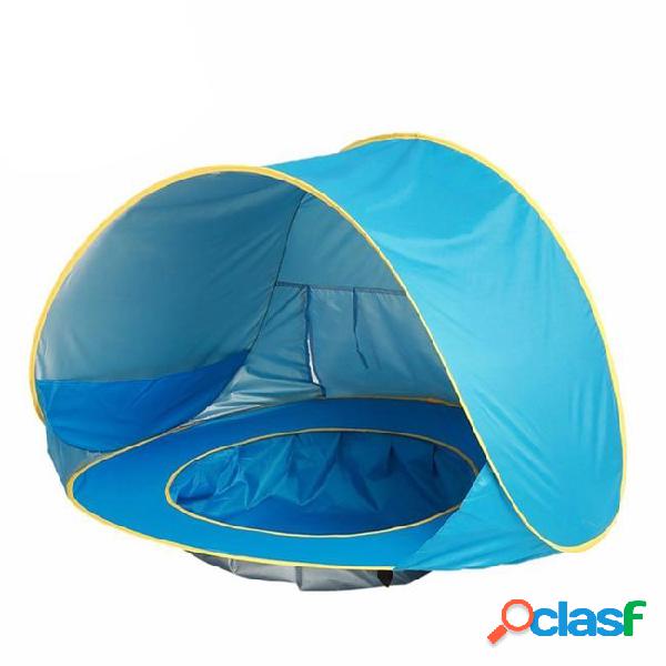 Blue baby beach tent waterproof up portable shade pool uv
