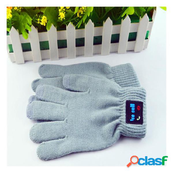 Bluetooth calling gloves touch screen mobile headset speaker