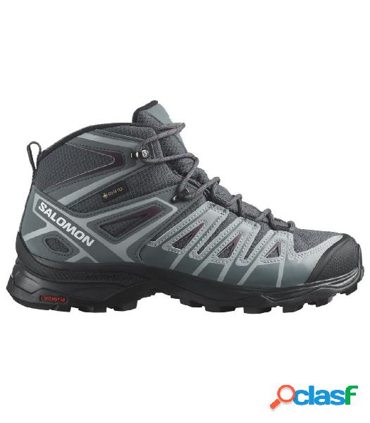 Botas Salomon X Ultra Pioneer Mid Gtx Mujer Ebony Stormy 38