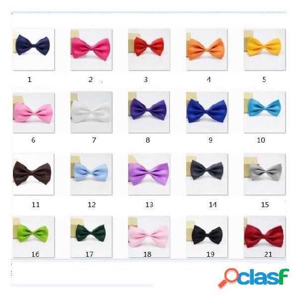 Bow ties for wedding party cute candy colorful adjustable