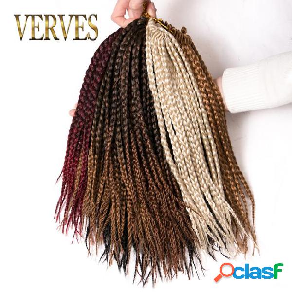 Box braids hair synthetic 5 piece 14 inch verves crochet