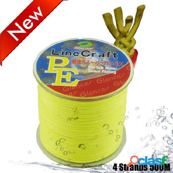 Braided fishing line 4 strands 500m multifilament pe lines