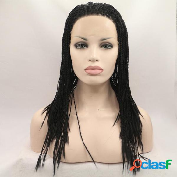 Braids lace front wigs for black women glueless heat