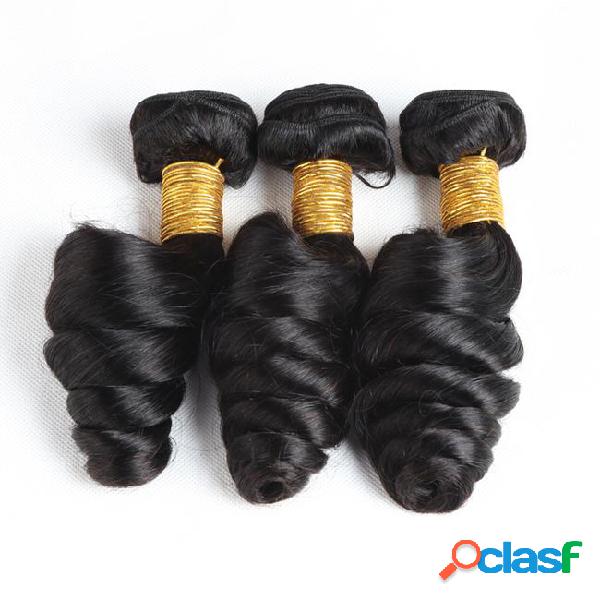 Brazilian loose wave human hair weaves bundles 4 or 5 pieces