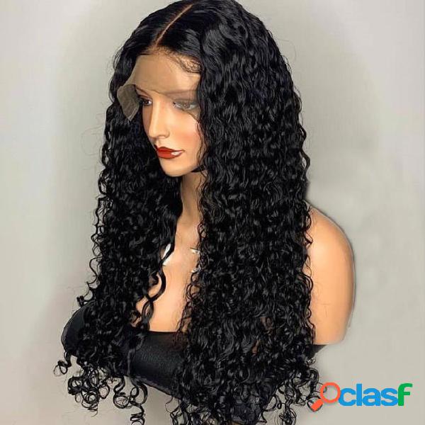 Brazilian remy curly 360 full lace frontal deep part human
