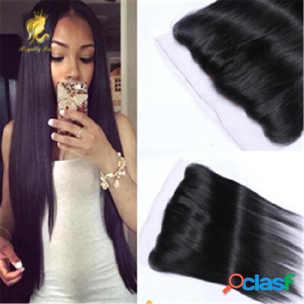 Brazilian straight lace frontal closure with baby hair ear