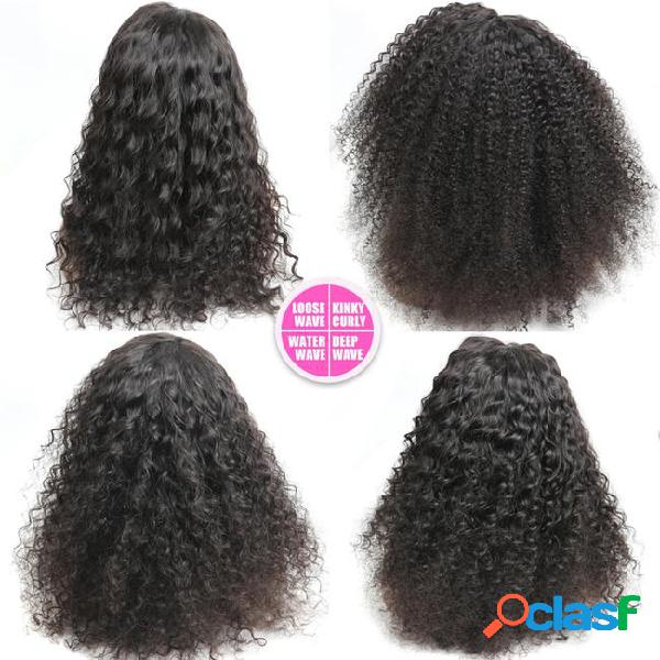 Brazilian virgin hair water wave lace front human hair wigs