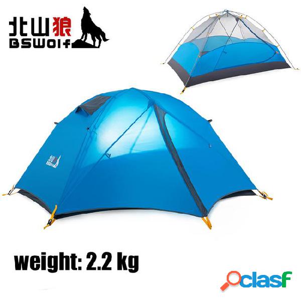 Bswolf 2person double-layer pop up tent for outdoor camping