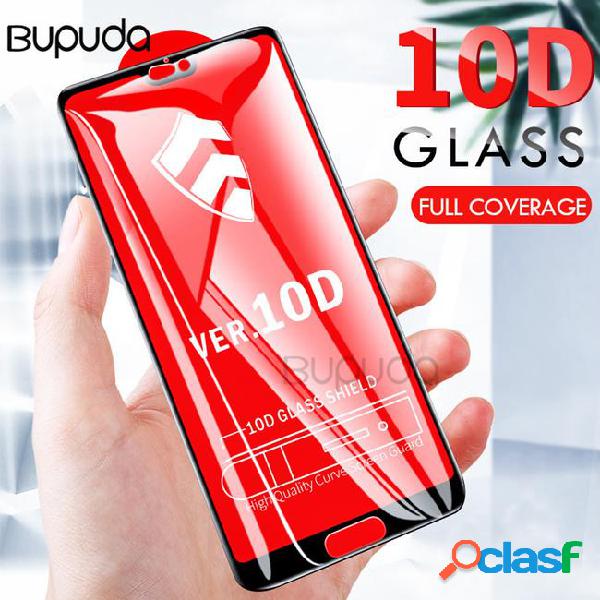 Bupuda protective glass for huawei p20 lite pro p10 10d full