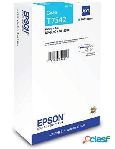 CARTUCHO EPSON T7542XXL CYAN WF PRO WF-8010 WF-8090 WF-8510