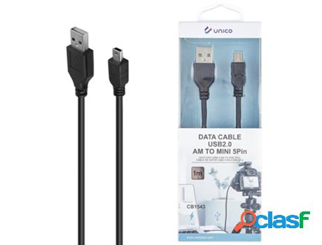 Cable De Datos Usb 2.0 M Para Mini Usb M Unico Cb1543 1M