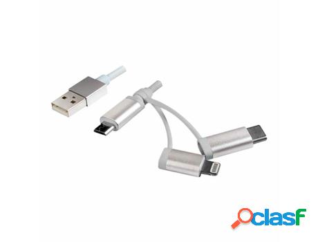 Cable LOGILINK 47905 (USB - 1m - Blanco)
