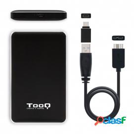 Caja Externa Tooq Tqe2531b 2.5 9.5 Mm Sata Usb 3.1 Gen1