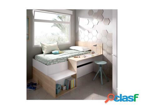 Cama Infantil DEKIT (195 x 136 x 111 cm - Melamina -