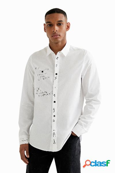 Camisa manga larga símbolos - WHITE - XL