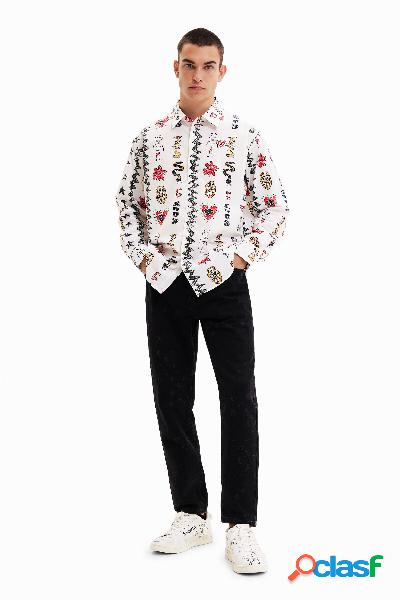 Camisa oversize "Viva la vida" - WHITE - S