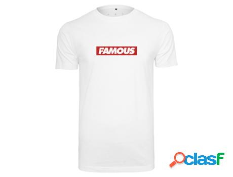 Camiseta para Hombre FAMOUS (S - Blanco)