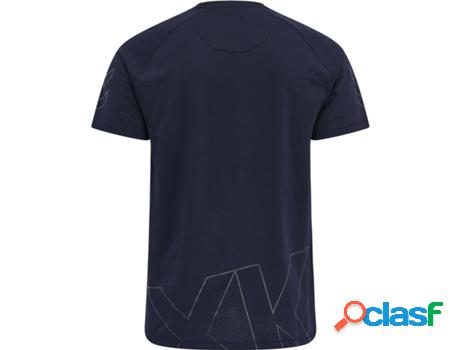 Camiseta para Unisex HUMMEL (S - Azul)