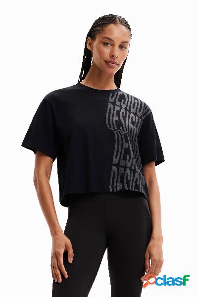 Camiseta sport cropped - BLACK - XS