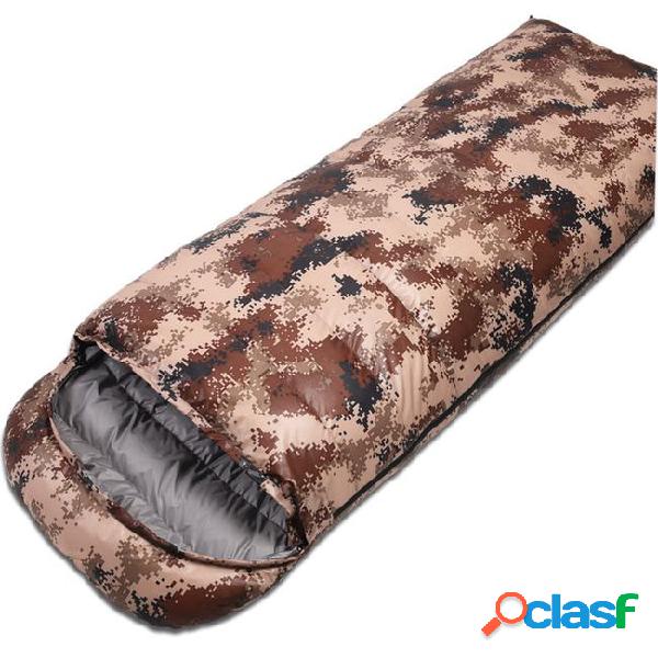 Camouflage professional envelope sleeping bag foldable