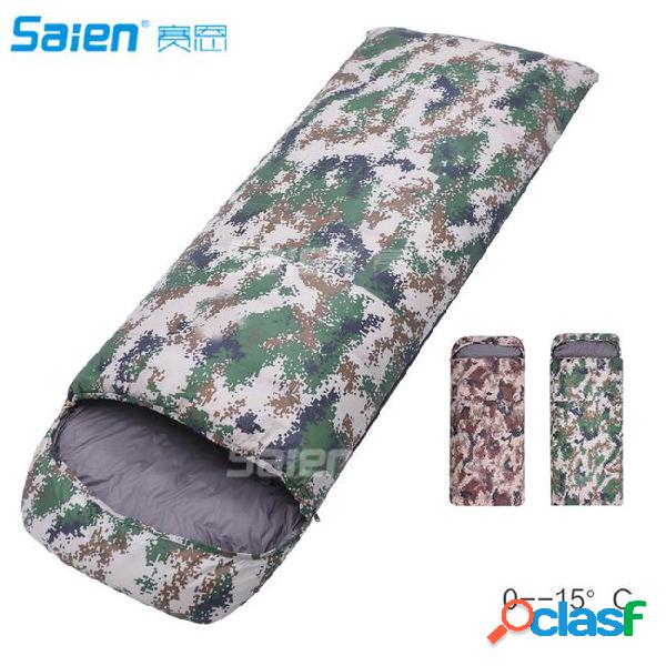 Camouflage sleeping bag - lightweight and compact for