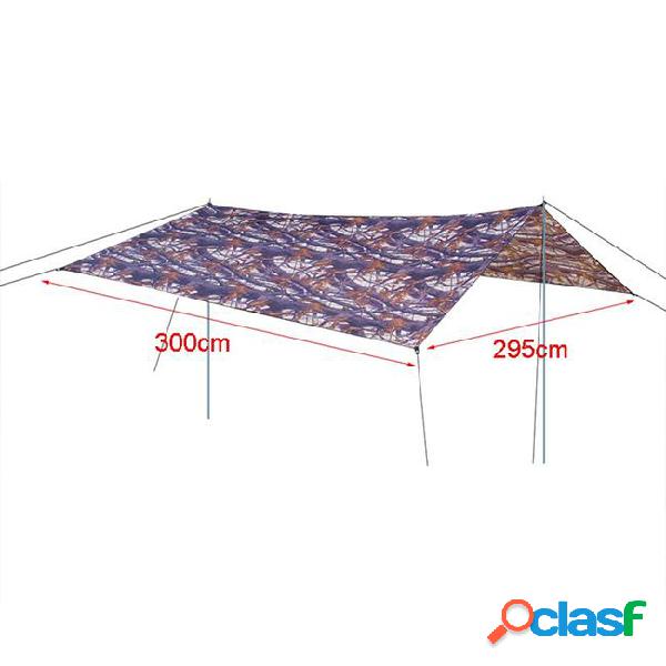 Camp ultralarge waterproof 5-8 person tarp large gazebo sun