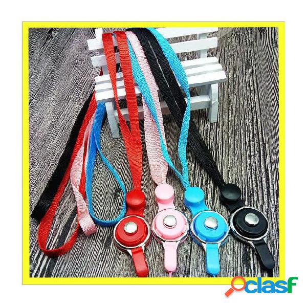 Candy colors detachable cell phone lanyard wide neck straps