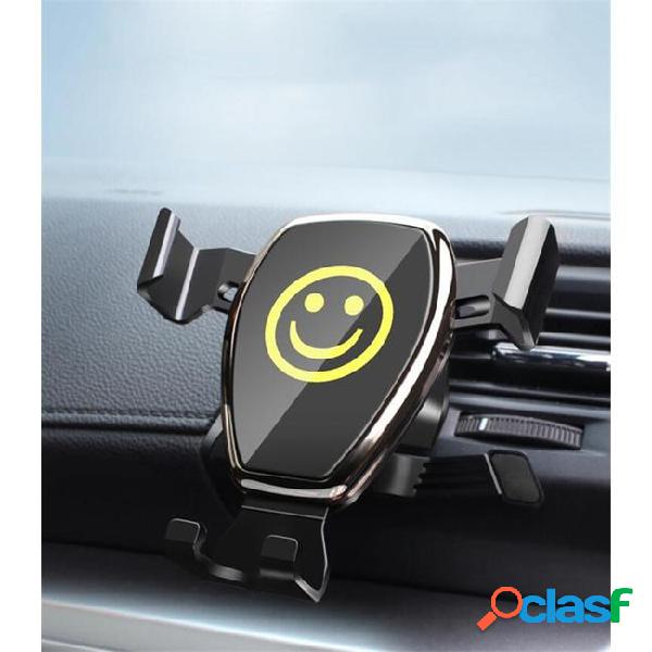 Car gravity mobile phone bracket car air outlet navigation