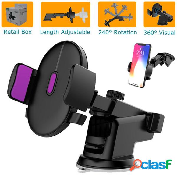 Car mount universal windshield dashboard cell phone holder