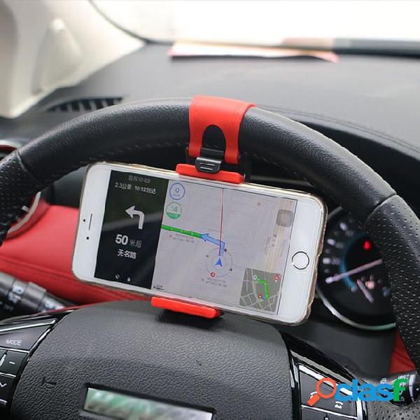 Car steering wheel phone clip holder universal cell phone