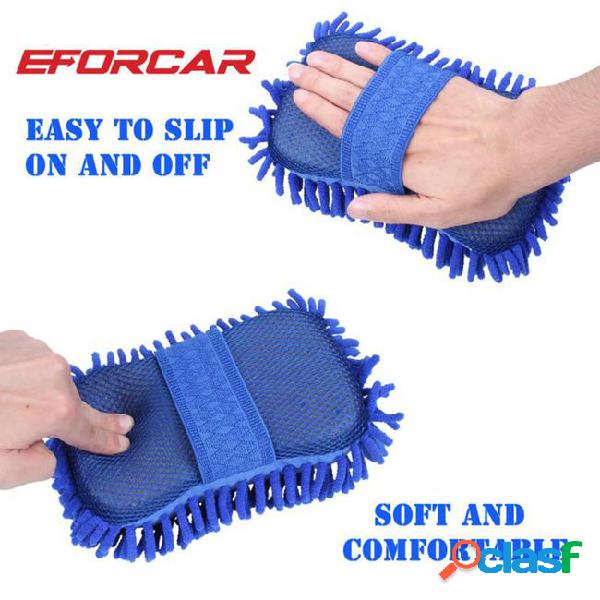 Car washing sponge glove microfiber chenille sponge washer