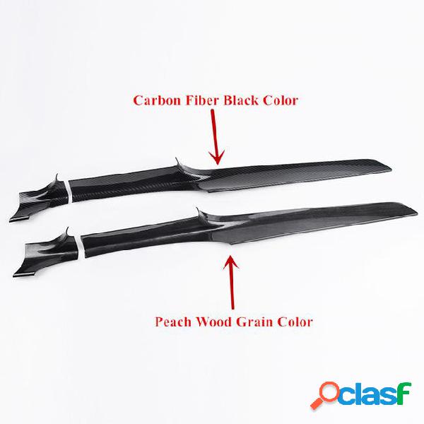 Carbon fiber color center console dashboard trim strips 2pcs