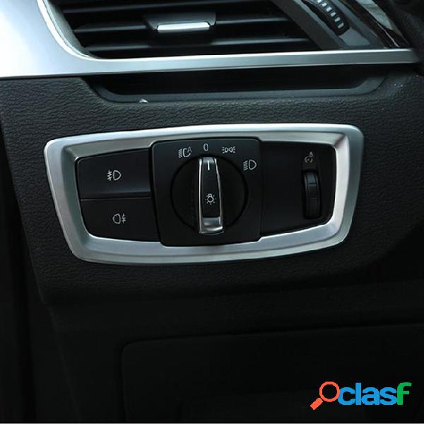 Carbon fiber style car headlight switch button frame