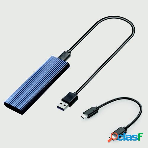 Carcasa de disco duro M.2 SATA NVME a USB 3.1 Protocolo dual