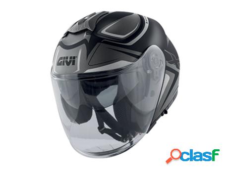 Casco de Moto GIVI Jet Planet Hyper (Negro - S)