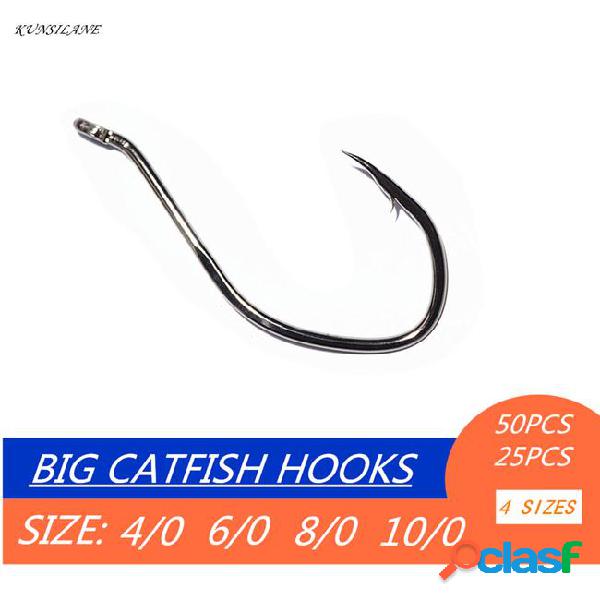 Catfish hook 50/25pcs fishing hooks saltwater river bait