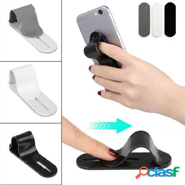 Cell phone finger holder grip ring stand mount bracket for